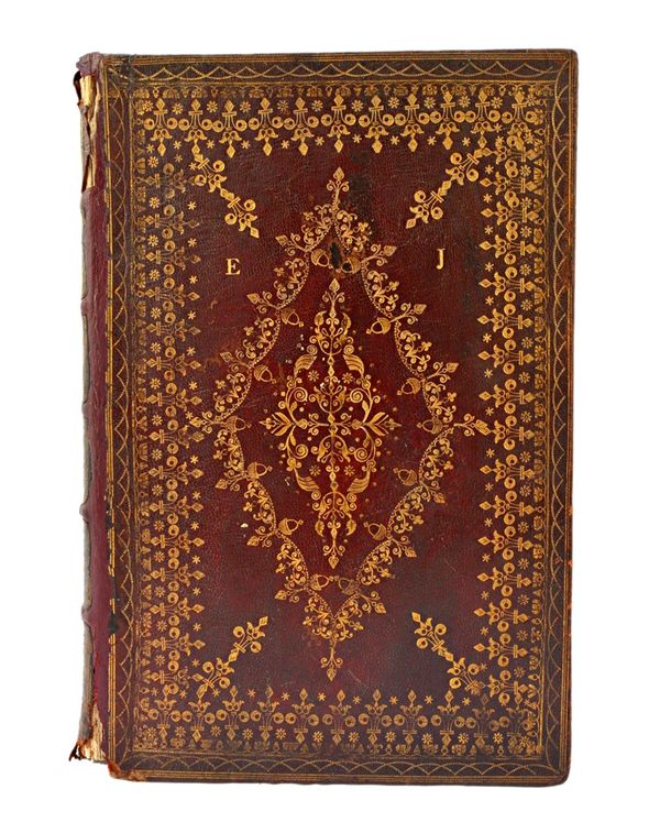 The BOOK OF COMMON PRAYER  . . .  contemp. & elaborately gilt-decorated red morocco with panelled spine, inner gilt dentelles. g.e. & marbled e/ps., r