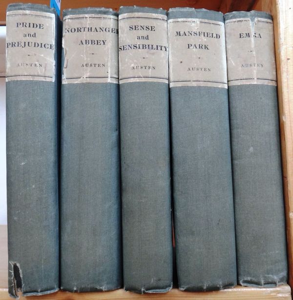 AUSTEN (Jane)  The Novels  . . .  the text based on a collation of the early editions, by R.W. Chapman  . . .  Large Paper Edition, 5 vols. coloured f