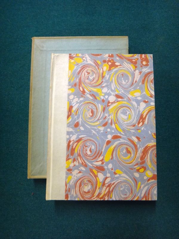 KINSELLA (Thomas)  Another September.  Limited Edition. vellum-backed marbled boards, gilt-lettered on spine, in slipcase, (2pp. stained). Dublin: the