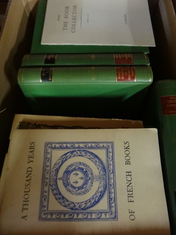 [EARLY PRINTED BOOKS]  Catalogues & Related of French & Italian interest.  *  includes Fairfax Murray's Early French Books (2 vols., 1961 reprint); Ha