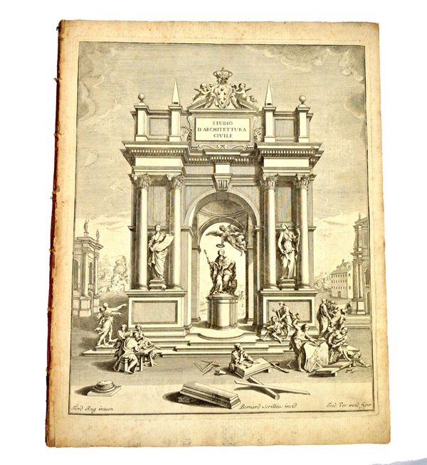 RUGGIERI (Ferdinando)  Studio d'Architettura Civile  . . .  Opera  . . .  solo gli auspcj delle A.R. di Cosimo III. Granduca di Toscana.  First Editio