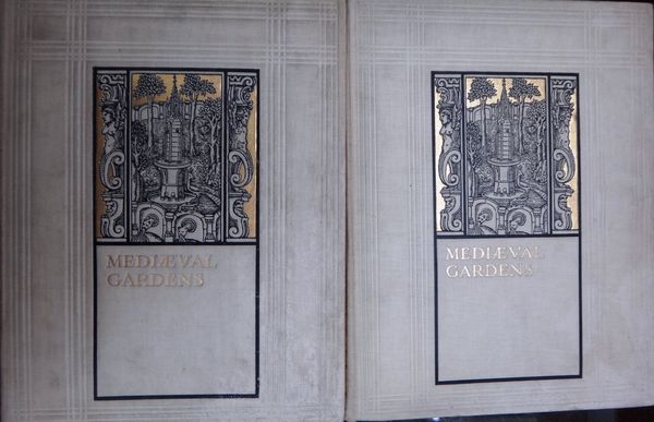 CRISP (F.)  Mediaeval Gardens  . . .  2 vols. many plates, pictorial buckram, impl. 8vo. 1924.  *  1,000 sets were printed.