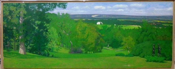 Robert Buhler (1916-1989), Baldwins Hill, Felcourt, Surrey, oil on canvas, signed and dated 1965, 107cm x 275cm. DDS  IllustratedProvenance: Fred Kobe