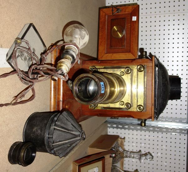 A Grayson Bradford magic lantern projector.
