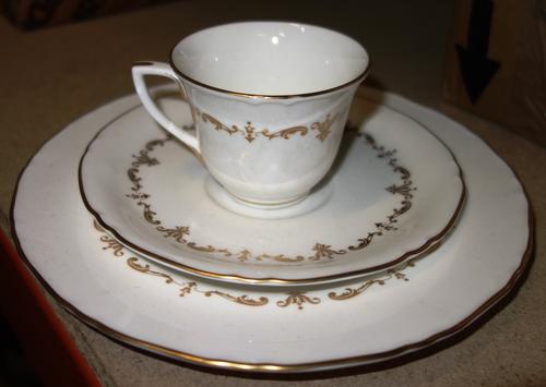 A quantity of part dinner services, Doulton, Worcester and sundry.