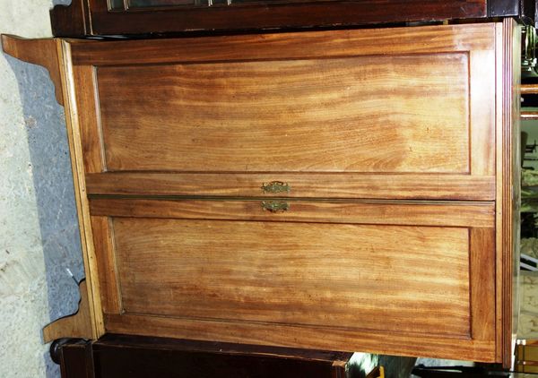 A 19th century mahogany two door side cabinet.