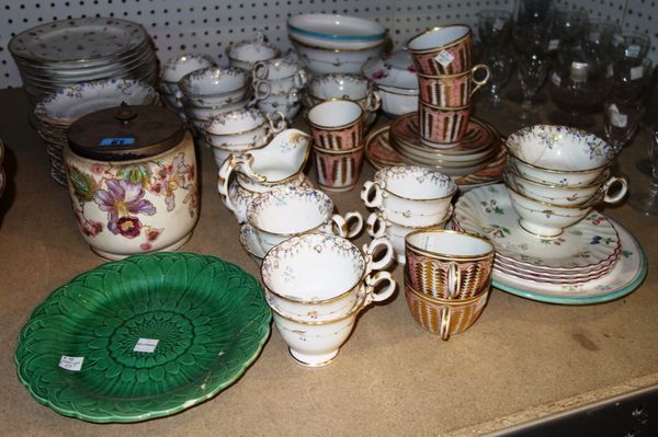 A quantity of ceramics including Chamberlains part tea and coffee service, Pauls porcelain plates and sundry.