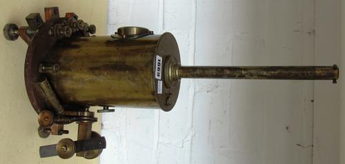 A patinated bronze dolphin centrepiece, probably French, late 19th century, modelled and cast as two cherubs atop a shell bowl supported by a mytholog