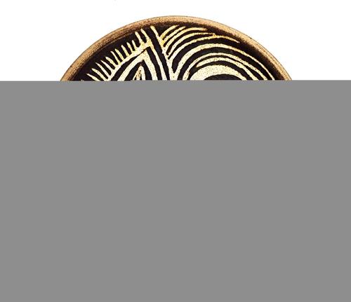 A Liberty & Co Arts and Crafts copper mirror, early 20th century, of circular form, decorated with four applied studded roundels, 56cm diameter, toget