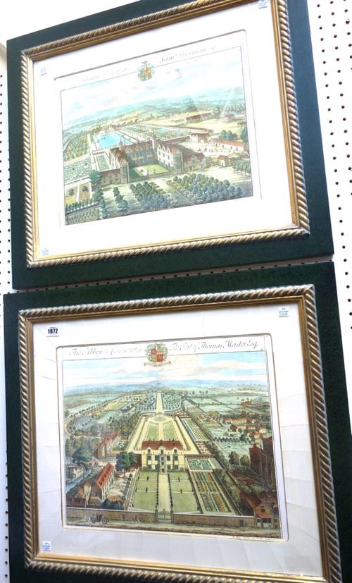 After Kip, Alveston; Syston; Little Compton; Dyrham; Kingsweston; Sandywell; Fairford; The Abbey in Cirencester; Sherborn, a set of ten modern colour