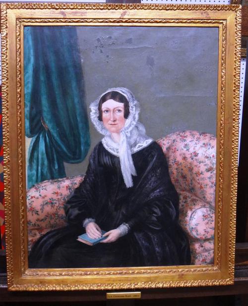 Continental School (19th century), Portrait of La Contessa Rasi, oil on canvas, 49.5cm x 38.5cm. Property from the estates of the late Adrian Stanford