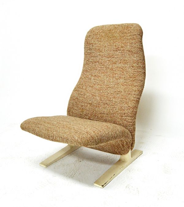 'Artifort'; a model Concorde high back easy chair, circa 1960, with maker's label to underside, 60cm wide x 91cm high. Illustrated.