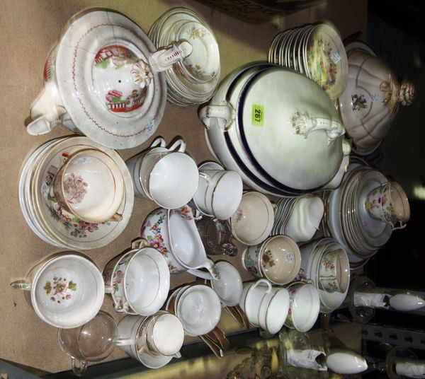 A quantity of ceramics including part dinner and tea sets, Wedgwood and others.   S4B