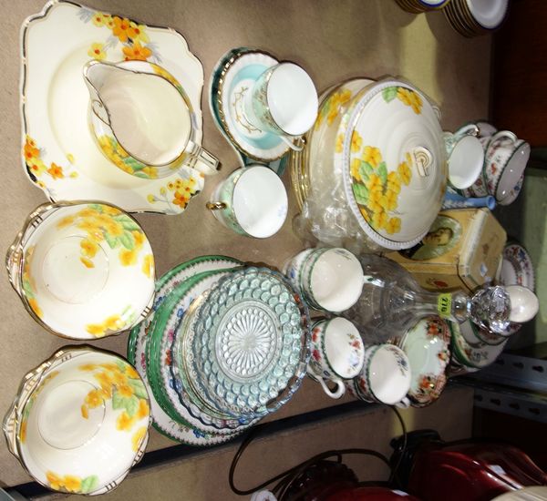 A quantity of ceramics including Copeland Chinese rose part service and sundry.  S4B