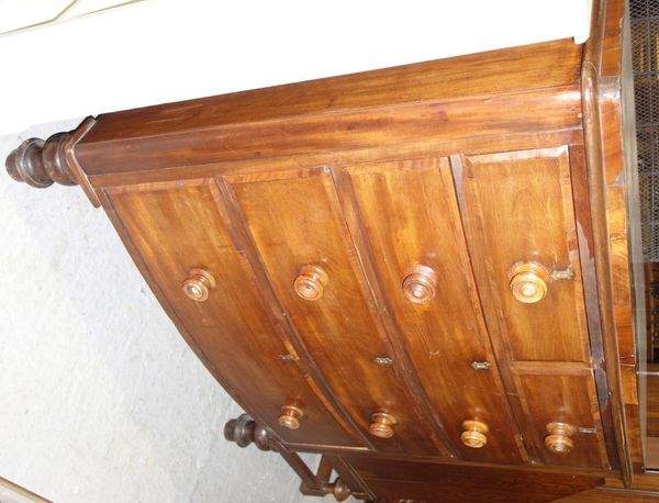 A 19th century mahogany chest of two short and three long graduated drawers, 110cm wide.  I2