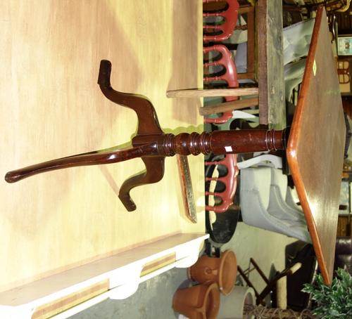 A 19th century mahogany rectangular tilt-top table, 51cm wide. B4