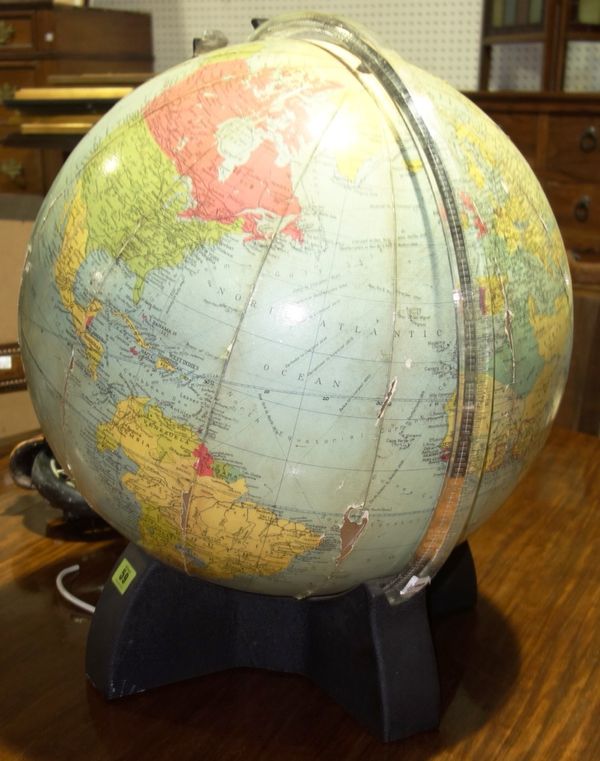 A large 20th century Philip's terrestrial globe. D2