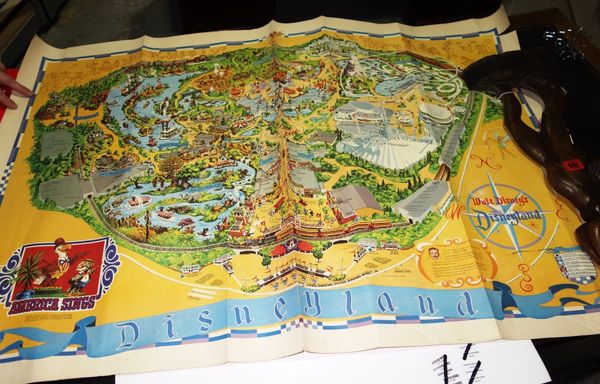 American interest;  A map of Disneyland circa 1974, together with a Kennedy presidential campaign poster, (2). GA