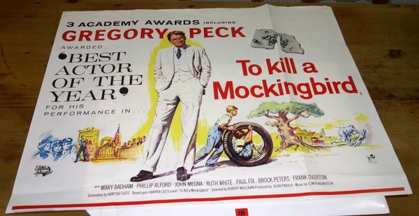 'To Kill A Mockingbird', Universal Pictures, 1962, poster.  SH4