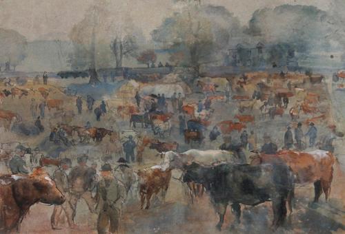 An 18th century wine glass, circa 1765, with ogee bowl and double series opaque twist stem, 13cm high.