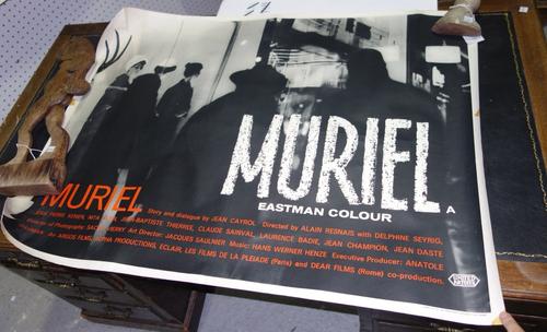 A quantity of film posters including; 'Phaedra', 'Five Minutes To Midnight', 'Toys In The Attic', 'Woman Of Straw' and 'Muriel'.  SH4