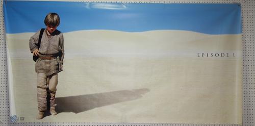 'Star Wars Episode One The Phantom Menace'- banner on vinyl. GA