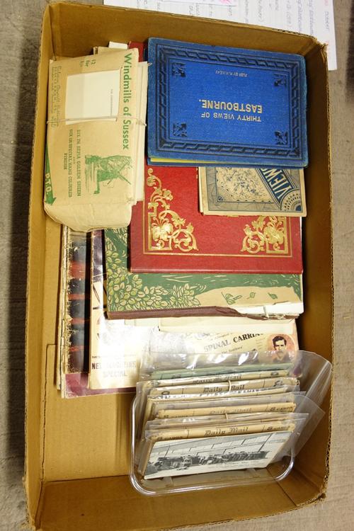 MISCELLANY - some Eastbourne interest: 4 views booklets ('Leafy Eastbourne', ca. 1910, etc.); a small qty. of Sussex & other postcards; various series