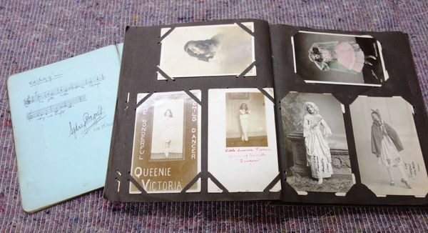 THEATRICAL - Little Queenie Victoria ('operatic & character dancer'), her autograph & theatrical world postcard albums, many signed by fellow artistes