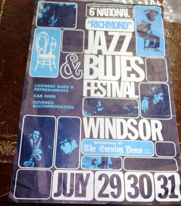 A poster for Windsor Jazz and Blues Festival. SH4