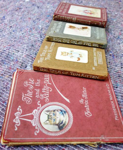 POTTER (B.)  The Pie and the Patty-Pan.  First Edition. coloured & b/w. illus., 52pp. (incl. half title); white-lettered maroon boards with the circul