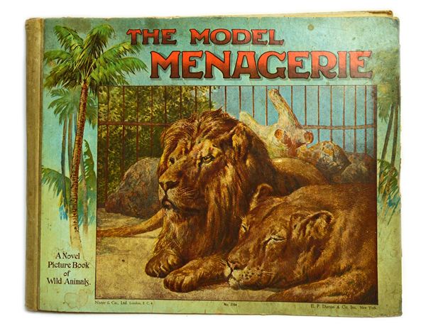 WEEDON (L.L.) & Others. The Model Menagerie.  6 coloured 'pull-up' plates, pictorial title & text illus.; cloth-backed coloured pictorial boards, oblo