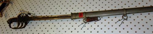 A 19th century officer's sword.