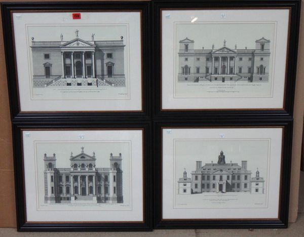 After Campbell, Architectural prospects, a set of four reproduction prints after engravings, (4).   G1