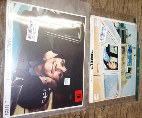 A set of cinema lobby cards for 'American Graffiti' and for 'Duel'. CAB
