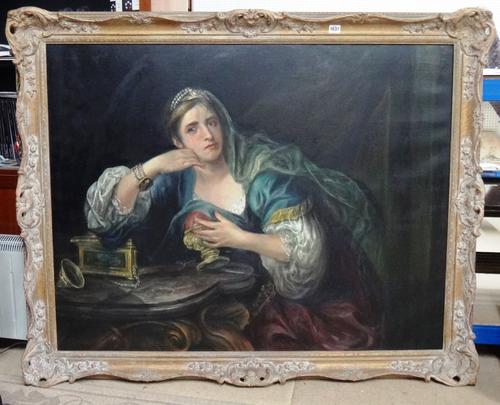 After William Hogarth, 'Sisminda mourning over the Heart of Guiscardo', oil on canvas 90cm x 116cm.
