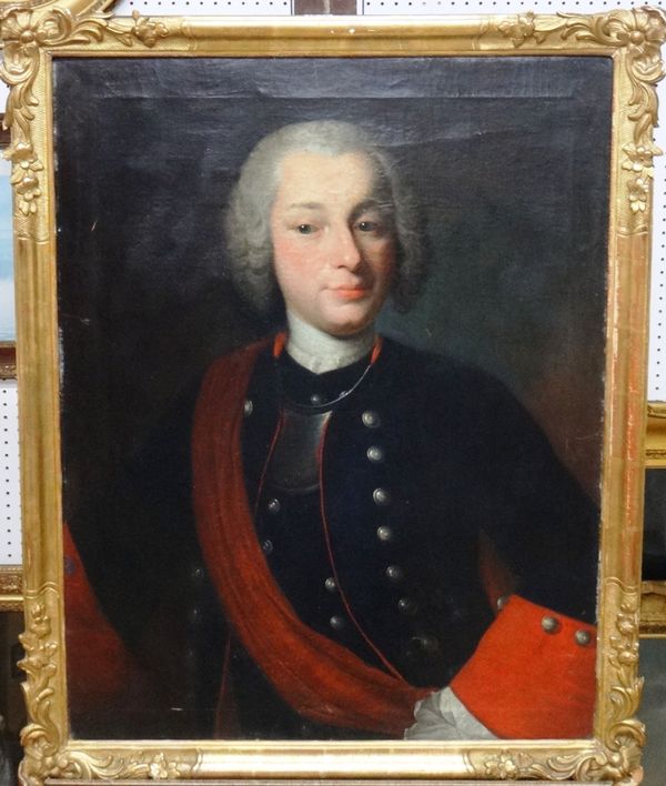 R. Dällicker (18th century), Portrait of Daniel Müller, Capitain Leutenand in Holländischen diensten im Regiment Constan, oil on canvas, inscribed on