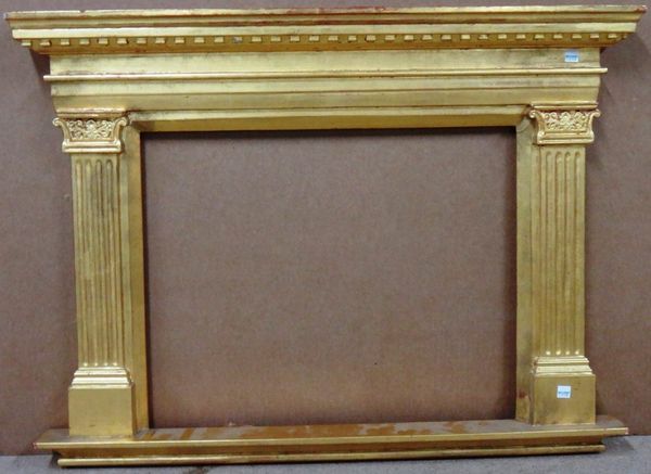 A 20th century gilt tabernacle style frame, aperture 42.5cm x 54cm.