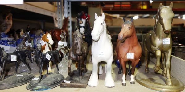 A quantity of ceramic horse models by Beswick and others, (qty). S3T