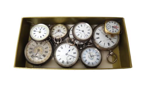 A gentleman's silver cased, key wind, openfaced pocket watch, import mark London 1908, a gentleman's openfaced pocket watch, having a silvered dial, t