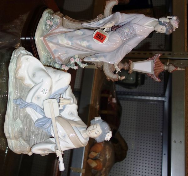 A large Lladro figure and another, (2). S1T