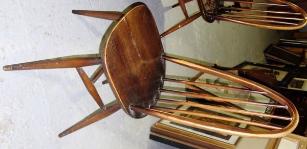 A set of four 20th century Ercol dining chairs, (4).  F2
