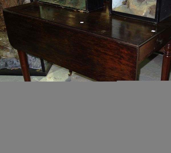 A 19th century mahogany drop flap Pembroke table, 105cm wide.   C4