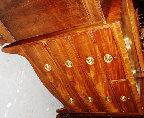 A 19th century mahogany chest of two short and three long drawers.   DIS