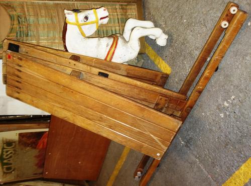 A pair of early 20th century gymnastic springboards, (2).