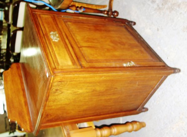 A 20th century mahogany cupboard with single drawer, 72cm wide. GA