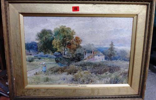 Follower of Leopold Rivers, Near Midhurst, watercolour, bears a signature, 34cm x 52cm. L1