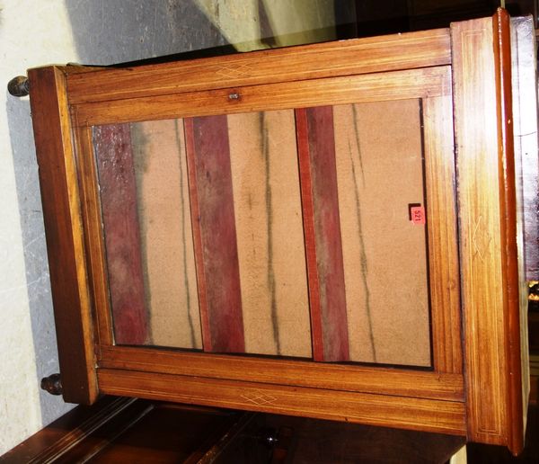 A 19th century walnut pier cabinet, 76cm wide.  I2