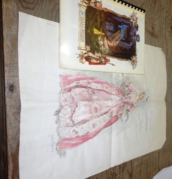 An 'Alice in Wonderland' concept book and an illustration for Cinderella.  CAB