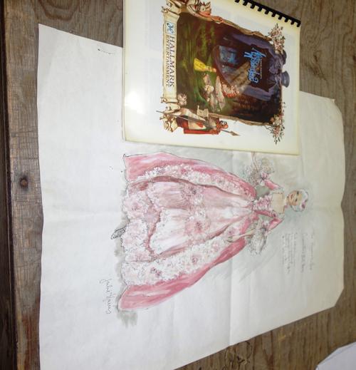 An 'Alice in Wonderland' concept book and an illustration for Cinderella.  CAB