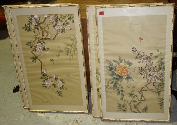 A set of four framed and glazed Oriental prints. (4)  A1